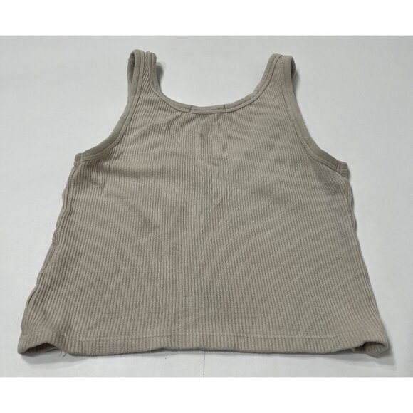 Talentless Crop Modal Tank in Bone - Picture 3 of 3